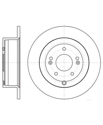 REMSA Тормозной диск задний