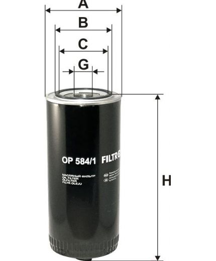 FILTRON Фильтр масляный