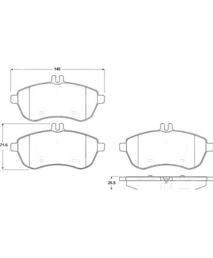 TRW Колодки дисковые передние