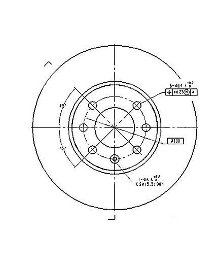 Patron Тормозной диск передний