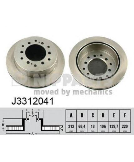 NIPPARTS Тормозной диск