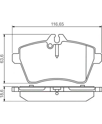 BOSCH Колодки дисковые