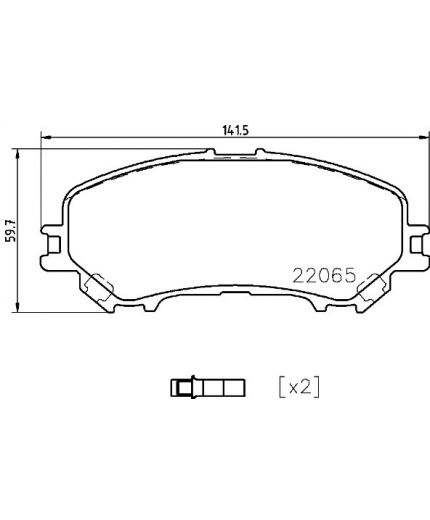 BREMBO Колодки дисковые передние