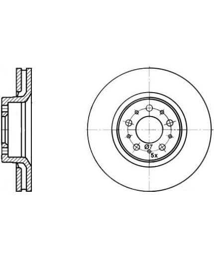 ATE Тормозной диск передний Фото 2