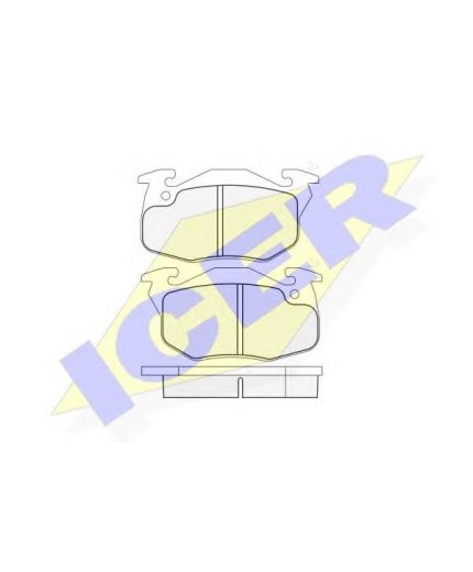 ICER Колодки дисковые
