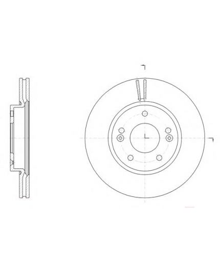 REMSA Тормозной диск передний