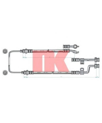 NK Шланг тормозной