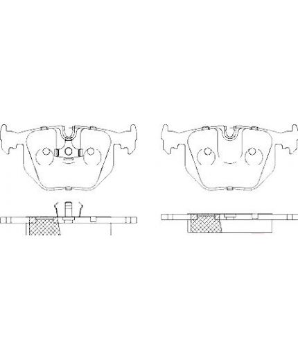Patron Колодки дисковые задние