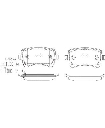 Patron Колодки дисковые задние