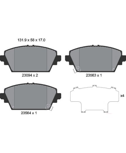Textar Колодки дисковые