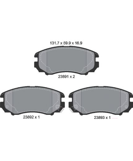 Textar Колодки дисковые передние Фото 2