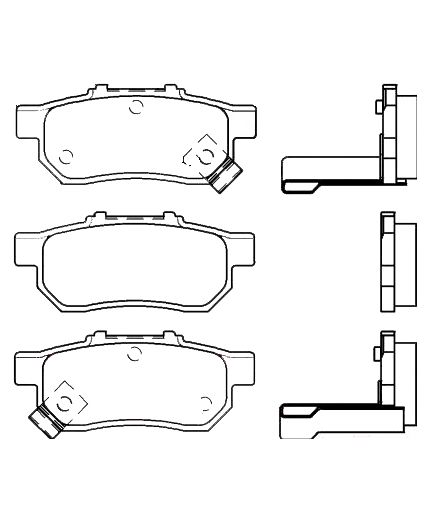 Stellox Колодки дисковые задние