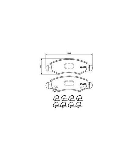 BREMBO Колодки дисковые