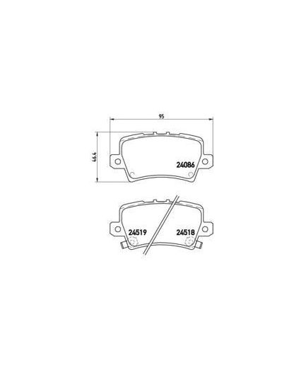 BREMBO Колодки дисковые