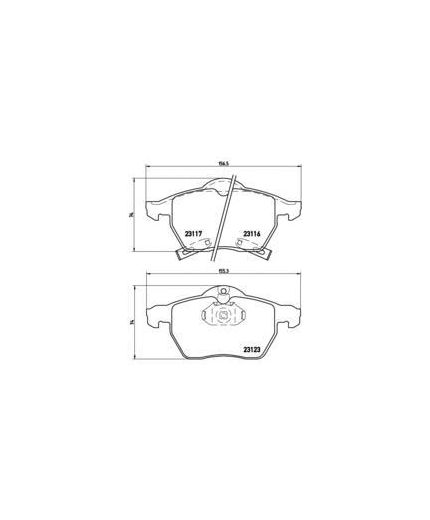 BREMBO Колодки дисковые передние с датчиком