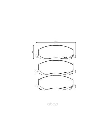 BREMBO Колодки дисковые