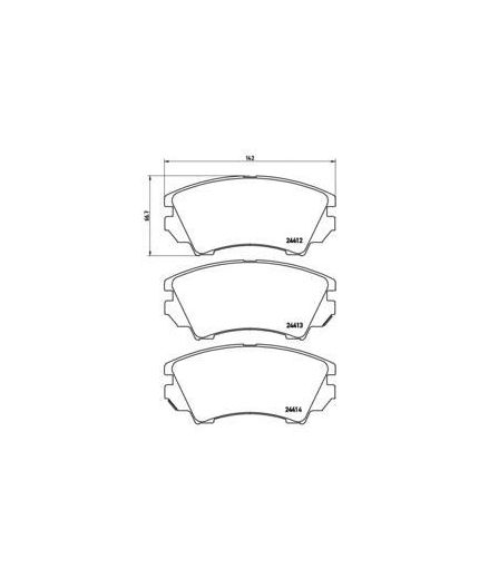 BREMBO Колодки дисковые передние с датчиком