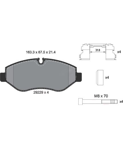 Textar Колодки дисковые