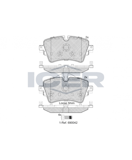 ICER Колодки дисковые Фото 2