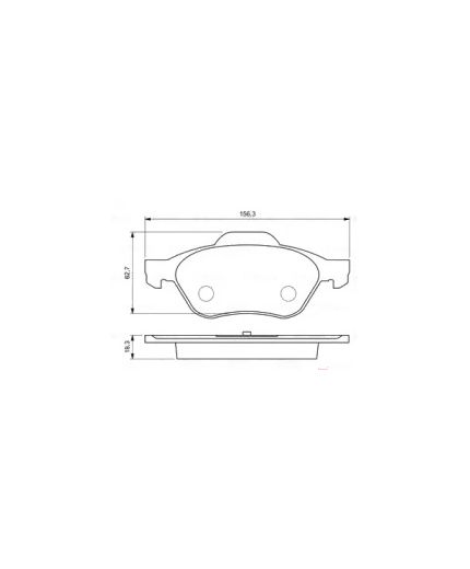 BOSCH Колодки дисковые передние