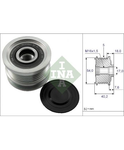 INA Шкив генератора