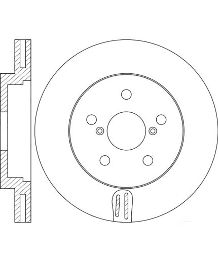 NiBK Тормозной диск передний