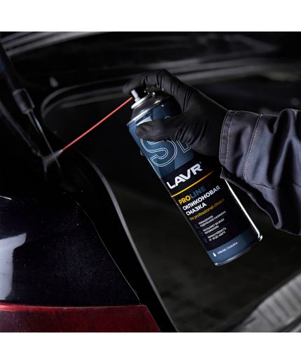 Смазка LAVR силиконовая LAVR SERVICE SILICONE SPRAY 650мл Фото 5