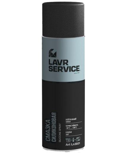 Смазка LAVR силиконовая LAVR SERVICE SILICONE SPRAY 650мл Фото 6