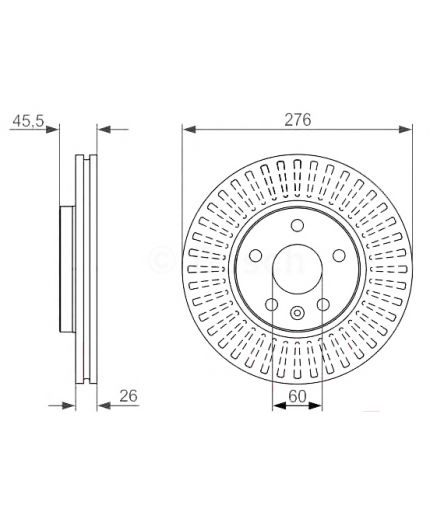 BOSCH Тормозной диск