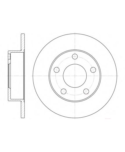 REMSA Тормозной диск задний