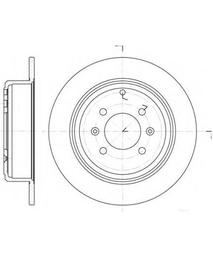 REMSA Тормозной диск задний