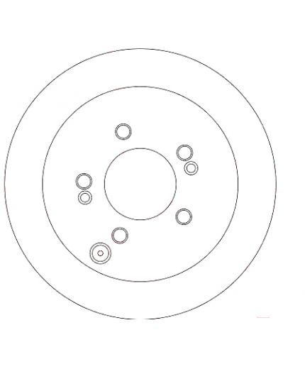 TRW Тормозной диск задний Фото 2