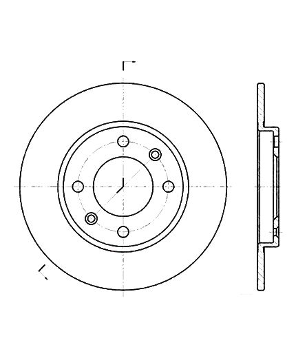 Stellox Тормозной диск задний