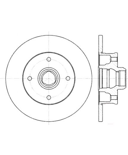 Stellox Тормозной диск задний Фото 2