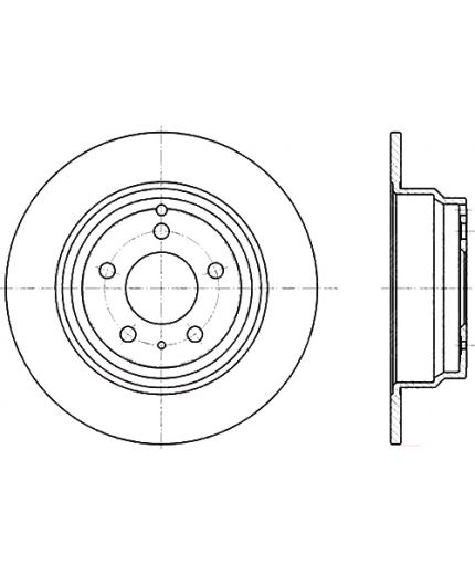 Stellox Тормозной диск задний