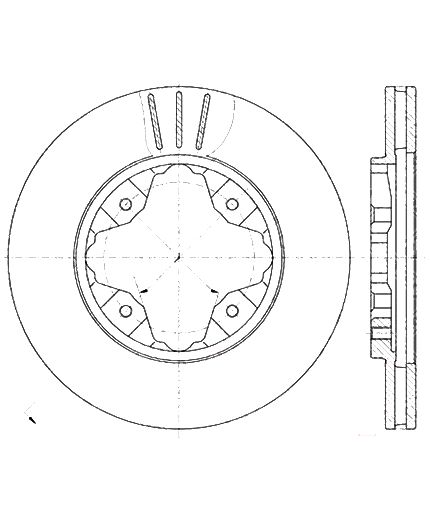 Stellox Тормозной диск передний