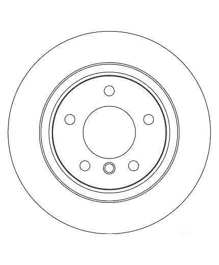 TRW Тормозной диск задний Фото 2