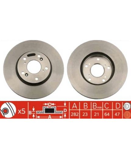 TRW Тормозной диск передний Фото 2