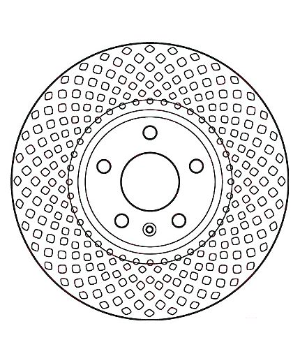 TRW Тормозной диск передний