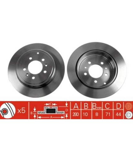 TRW Тормозной диск задний Фото 3