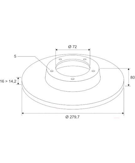 Valeo Тормозной диск задний Фото 2