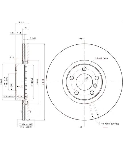 BREMBO Тормозной диск Фото 3