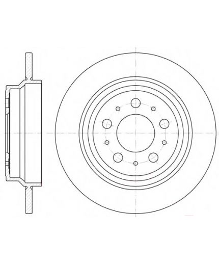 REMSA Тормозной диск задний
