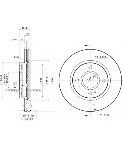 BREMBO Тормозной диск Фото 3
