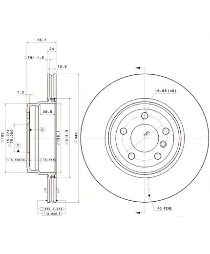 BREMBO Тормозной диск Фото 3