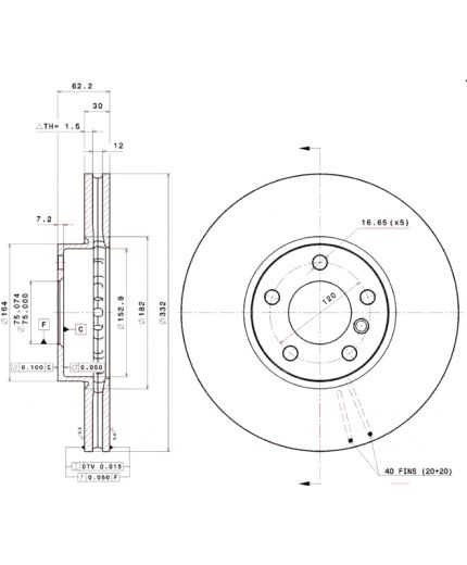 BREMBO Тормозной диск Фото 3