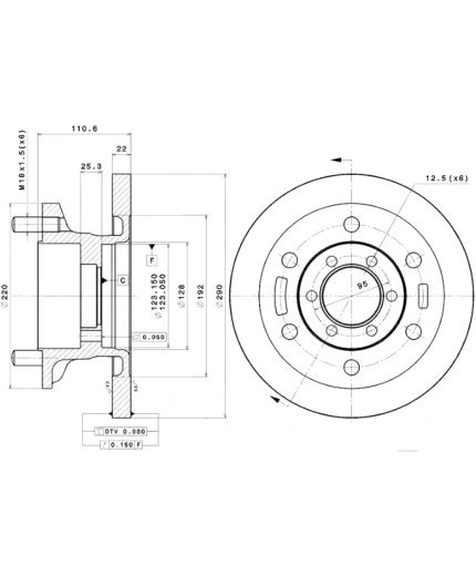 BREMBO Тормозной диск передний Фото 2