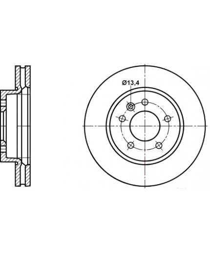 ATE Тормозной диск передний Фото 2