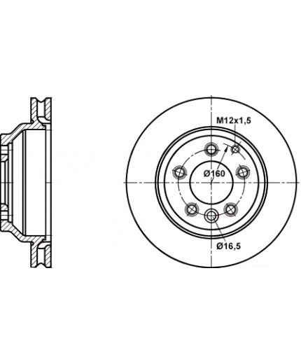 ATE Тормозной диск задний Фото 2