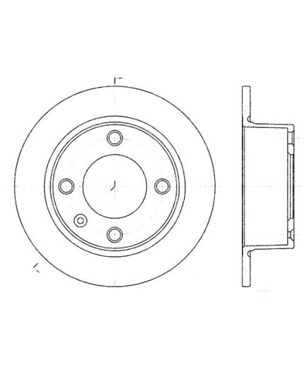 Stellox Тормозной диск задний